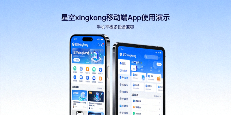 星空xingkong移动端App使用演示 - 手机平板多设备兼容